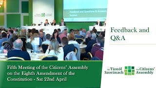 Feedback from members and Q&A - Ballot 1 - Citizens' Assembly - Sat 22nd April