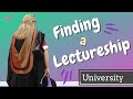 FINDING a LECTURESHIP - where to look to find your perfect university job?!