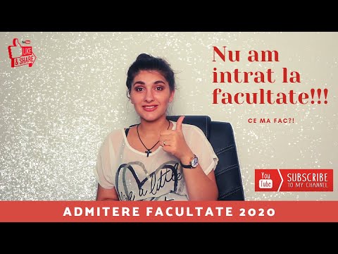 Video: Ce Trebuie Să Faceți Dacă Nu Ați Intrat La Universitate