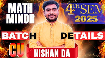 4th SEM || MATH MINOR 2025 || SYLLABUS & STRATEGY DISCUSSION || BY NISHAN DA 🔥😍