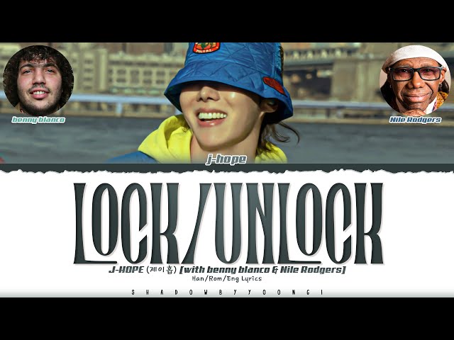 j-hope (제이홉) 'lock / unlock' [with benny blanco u0026 Nile Ridgers] Lyrics [Color Coded_Eng] class=