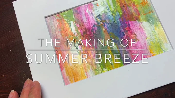 How to paint a simple colorful abstract /Adding La...