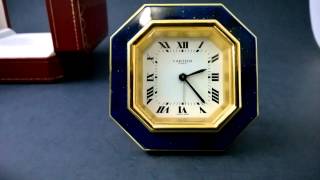 SEPARATION SALE - Rare Cartier Mechanical Desk Clock MINT BOXED