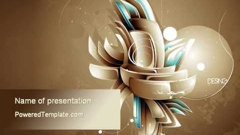 Art of Design PowerPoint Template by PoweredTemplate.com