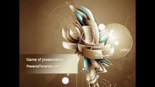 Art of Design PowerPoint Template by PoweredTemplate.com