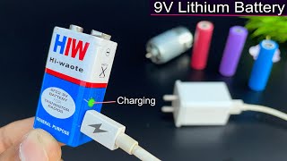 9V battery को Rechargeable कैसे बनाये | How to Make Rechargeable 9V Li-Ion Battery | Ishu Experiment
