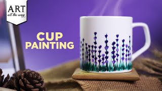 Acrylic Painting | Easy DIY crafts l Mug Painting Ideas | florals l ceramic l DIY  @VENTUNOART