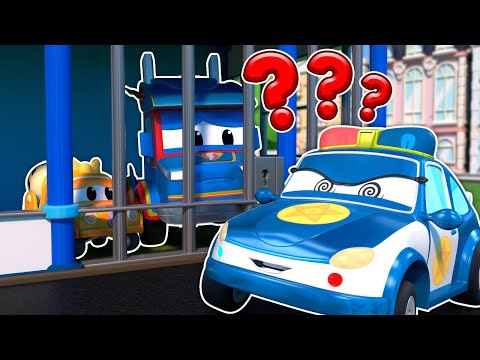 Sick Police Car Puts Innocent Vehicles in Jail! 🚓 Health Emergency | Super Truck