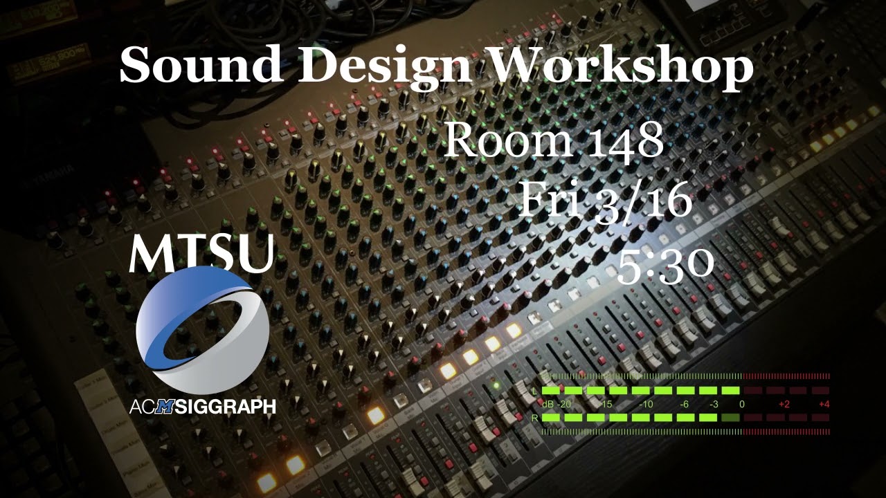 Workshop Sound Design Spring2018