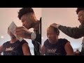 Blueface pays his mother $1k to crack 2 egg on her Head.