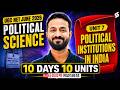 UGC NET Political Science Classes | UGC NET Unit 7 Political Institution In India | Pradyumn Sir