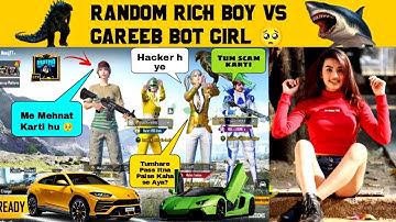 RANDOM 3 RICH & PRO BOY CALL ME BOT😭 They Are Shocked After See My M416 GLACIER MAX 😱😂