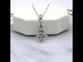 Witches Knot Necklace - Sterling Silver Wiccan Pagan Celtic Witch Knot Pendant with Chain