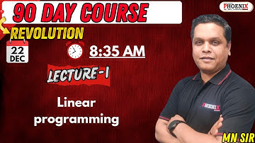 90 DAY COURSE | COMPLETE BOARD & GUJCET PREPRATION |Linear programming | Lec-1 | MN Sir
