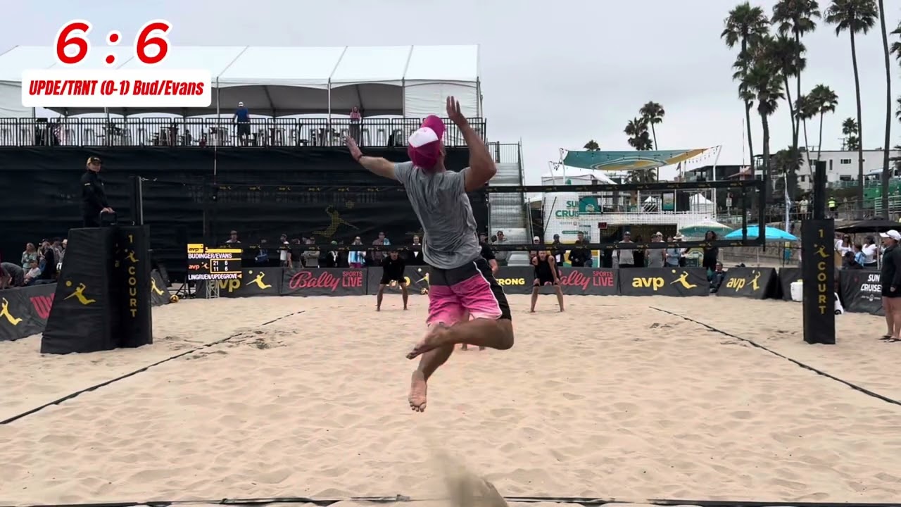 AVP MANHATTAN BEACH OPEN - MAIN DRAW Rd 1 - Updegrove/Lingruen vs Budinger/Evans
