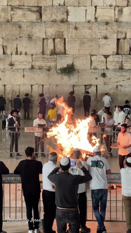 Lag B'Omer celebrations at the Western Wall Jerusalem Israel 2024