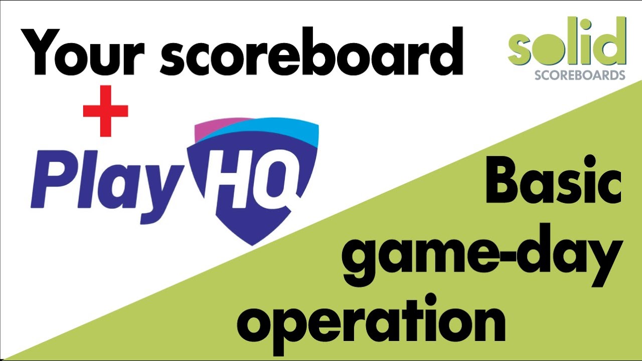 Selecting a game to score using electronic scoring – PlayHQ