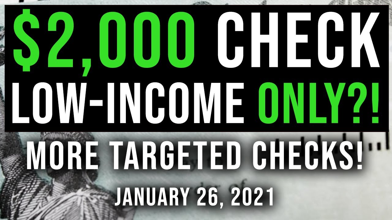 (2000 CHECK! CHANGES IN ELIGIBILITY!) 2000 STIMULUS CHECK UPDATE