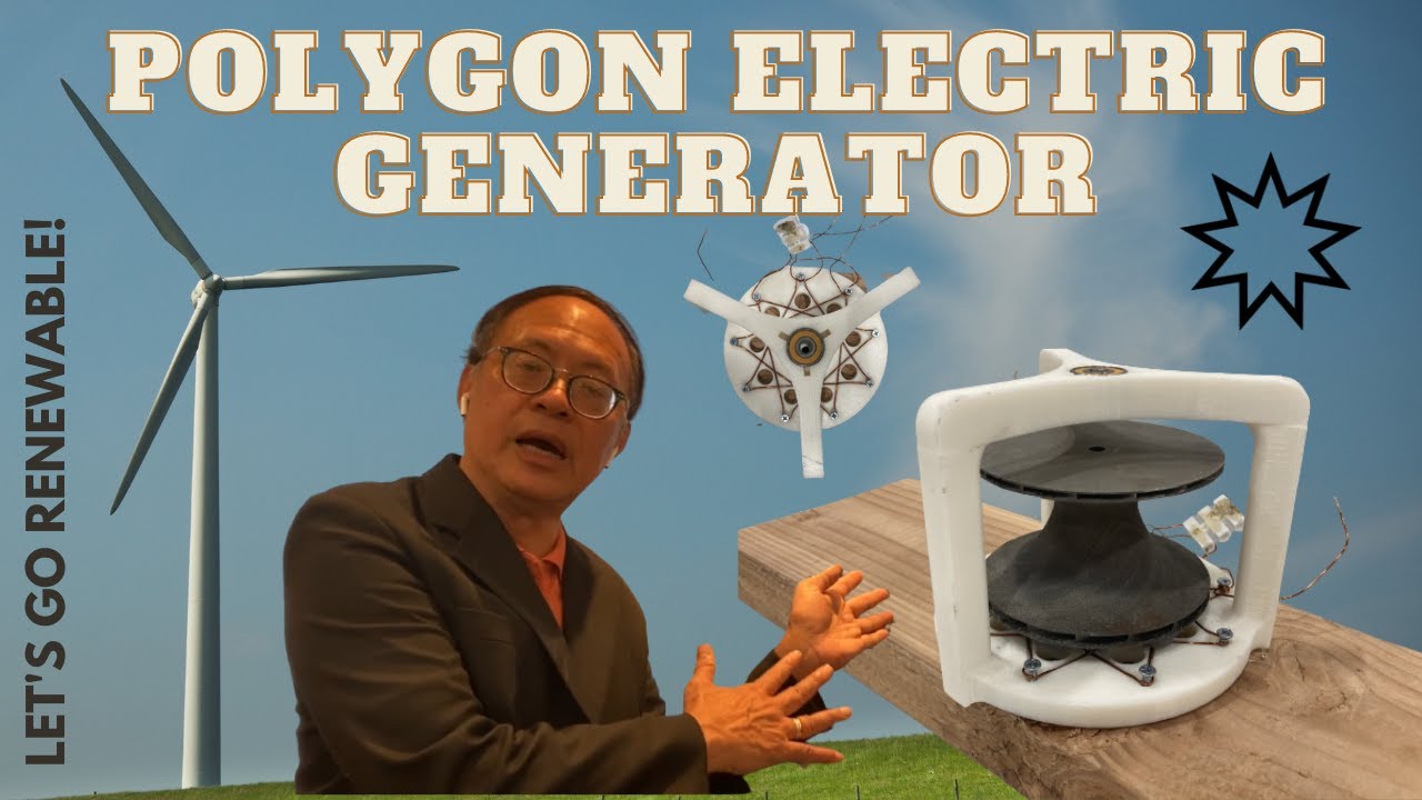 Polygon Electric Generator - Let's Go Renewable! | AWESOME Invention