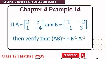 Example 14 Chapter4 Class 12 Math | Example 14 Class12 Ch 4 NCERT Maths | Chapter4 Example 14