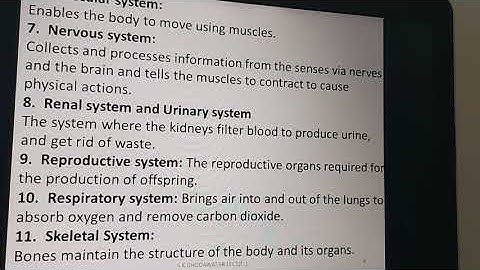 Physiological systems of the human body EL306,1 1