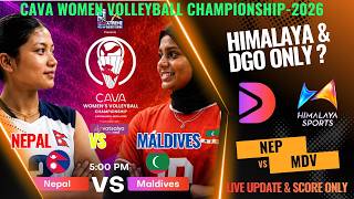 NEPAL VS MALDIVES || CAVA Women Volleyball Live Streaming Score Only