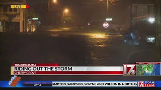 Flooding seen in area north of Myrtle Beach