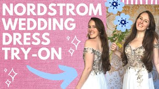 ONLINE WEDDING DRESS REVIEW | NORDSTROM Review | Off the Shoulder Wedding Dress Under $200
