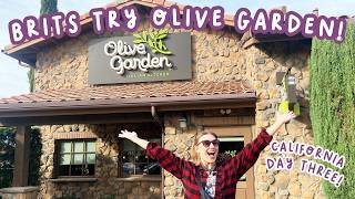 Brits Try Olive Garden for the First Time! 🇬🇧🇺🇸
