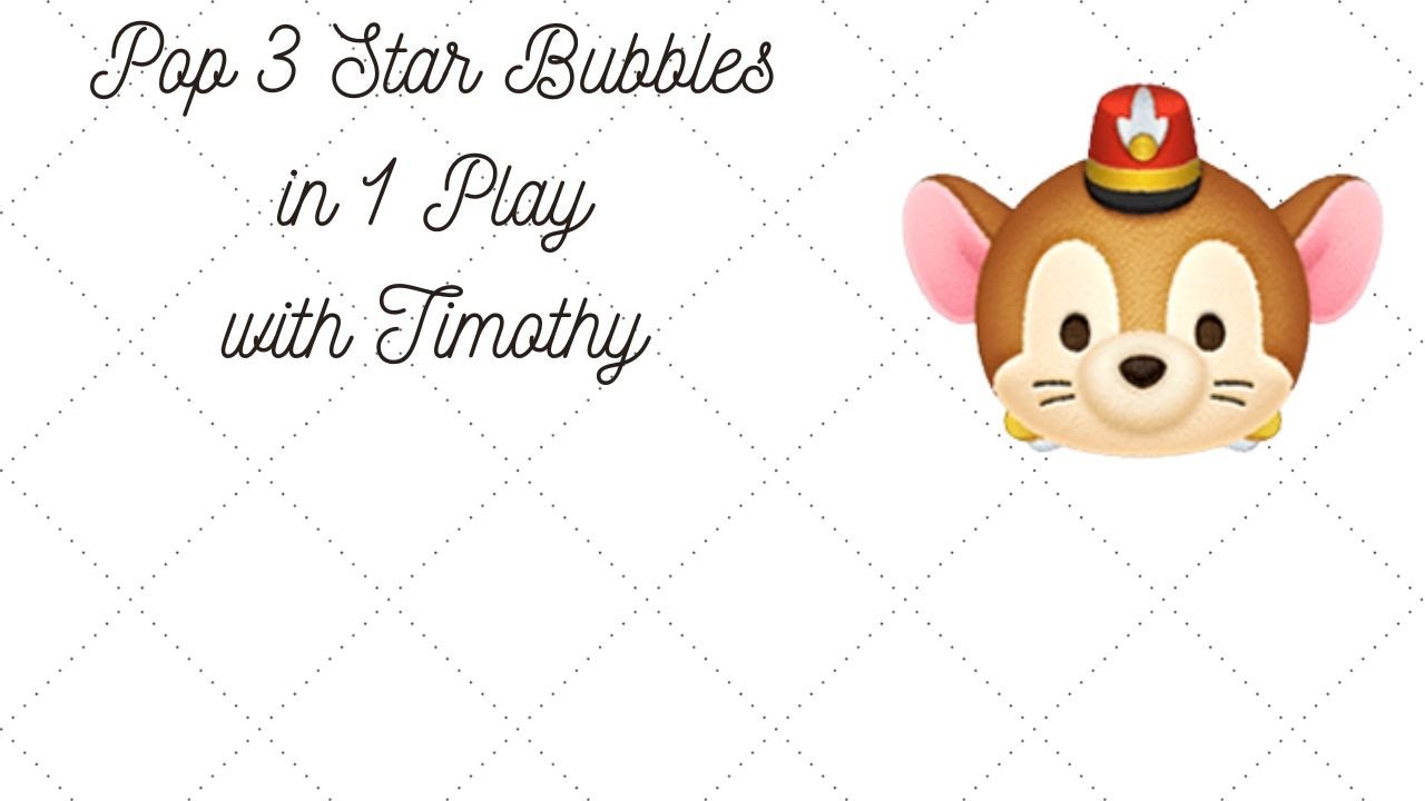 Disney Tsum Tsum - Princess Memories - Pop 3 Star Bubbles in 1 Play