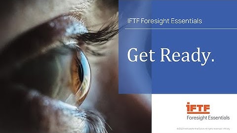LEARN with IFTF Foresight Essentials: Hosted by Sara Skvirsky and Wayne Pan