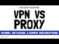 Difference Between Proxy Server And VPN | VPN vs Proxy Server Explained
