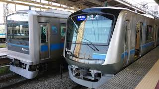 小田急新型車両5000形[海老名駅発車]