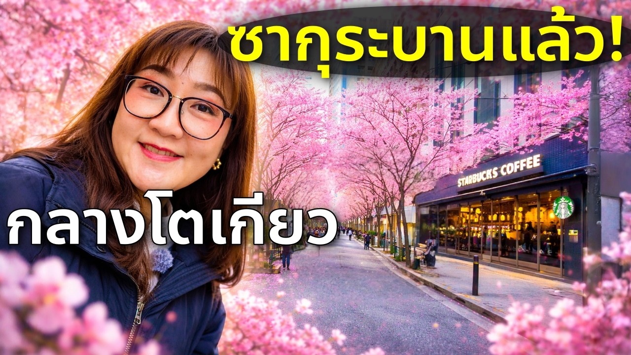 ซากุระบานแล้ว! ถนนสีชมพูใจกลางโตเกียว คนยังไม่รู้เยอะ 🌸