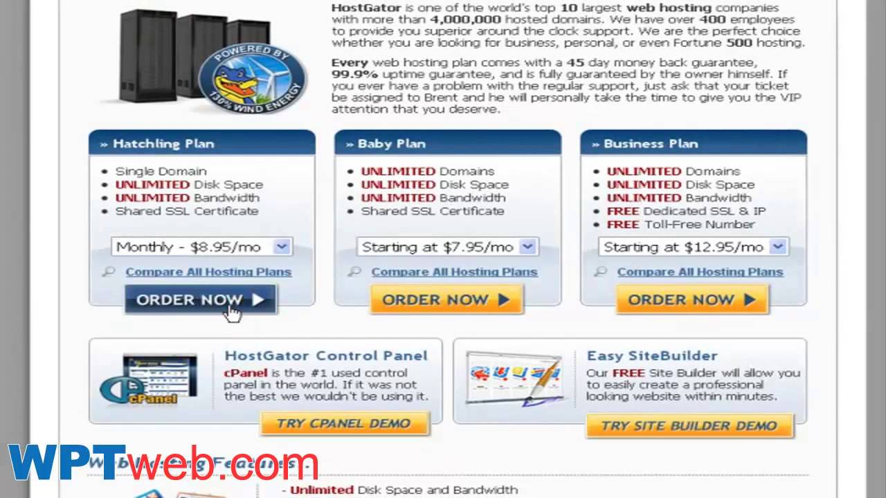 Ordering HostGator Plans - 2016 HostGator Coupons