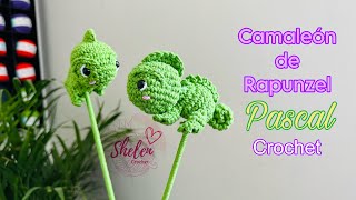 Camaleón PASCAL (Rapunzel) crochet 💕😍🦎
