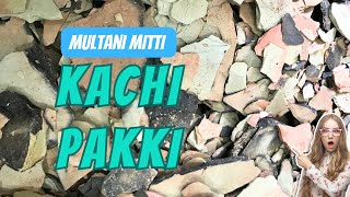 Half roasted Multani mitti/roasted multani mitti eating/kachi pakki Multani mitti/fuller’s earth ?