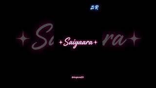 Saiyaara Ringtone 🎵 | Black Screen Status | Full Screen 4K | New Hindi Ringtone 2026
