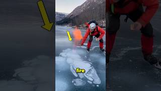 Why Frozen Lakes Can Catch Fire #shorts