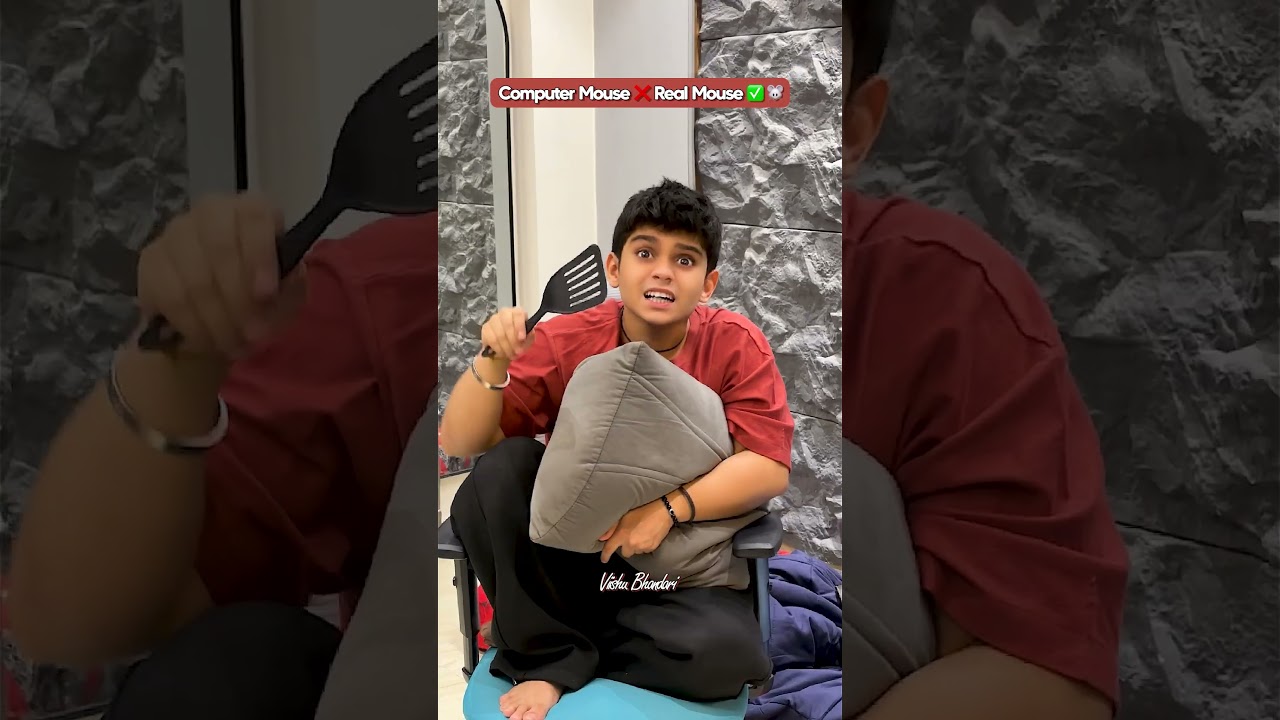 ⁣Computer Mouse ❌ Real Mouse ✅ 🐭 #shortsfeed #shorts #funnyshorts #computer #mouse