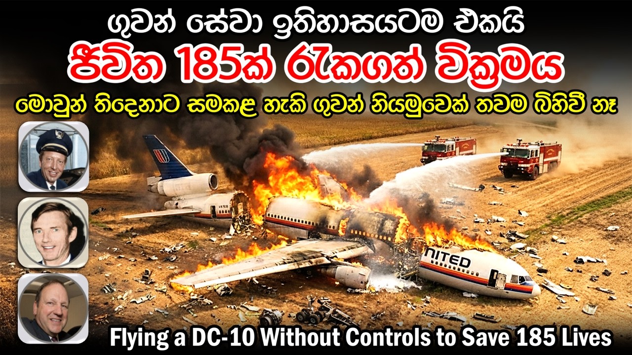ගුවන්සේවා ඉතිහාසයේ විශිෂ්ඨතම වීර ක්‍රියාව | United Airlines Flight 232