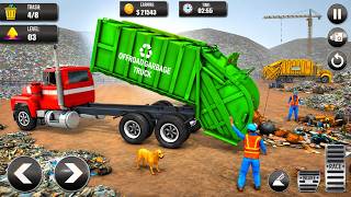 Garbage Trash Truck Realistic Simulator 3D - City Road Garbage Truck  Driving - Android Gameplay screenshot 5