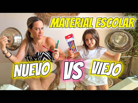 NEW SCHOOL SUPPLIES VS RECYCLED SCHOOL SUPPLIES MARTINA DIVERTIGUAY