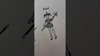 How to draw body (Clown) Easy to Hard ✨️ #drawing #tutorial #howtodraw #art #shorts