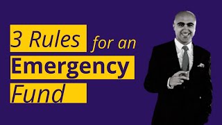 3 Rules for an Emergency Fund Personal Finance Sarthak Ahuja