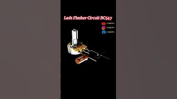 Simple and powerful LED Flasher circuit using BC547.| DIY led flasher circuit using BC547. #shorts