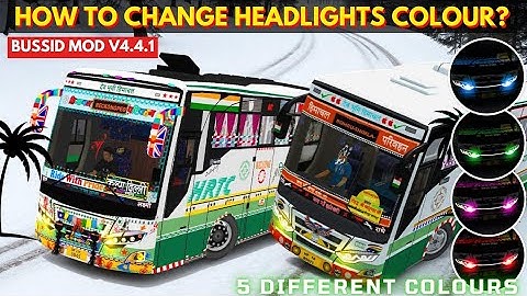How to Change Bussid Headlights Colour V4.4.1 | Bus Simulator Indonesia Headlights file pack | avro