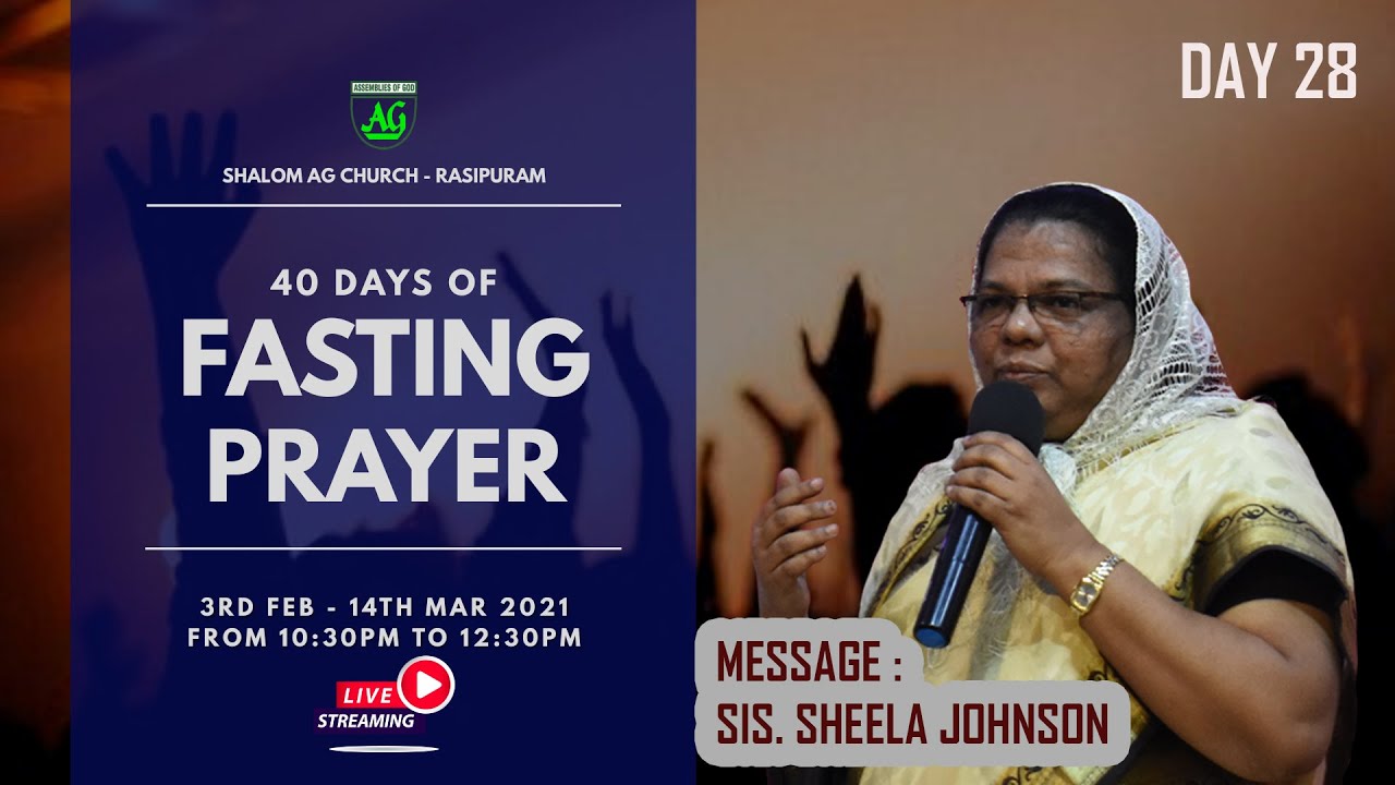 40 Days Fasting Prayer | Day 28 | Live - YouTube