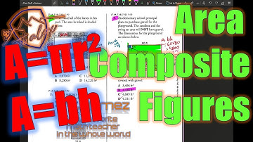 Area of Composite Figures // #math #mathlife #TEK7.9.C
