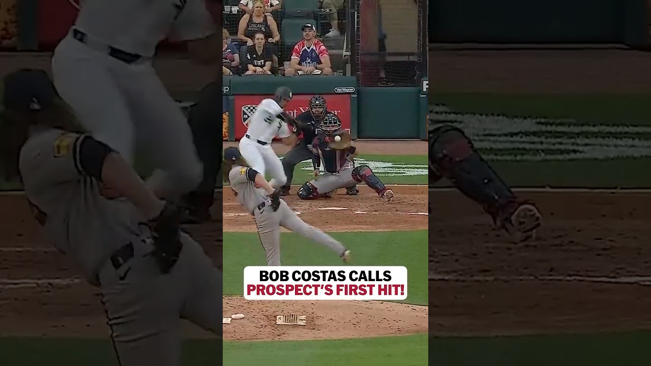 Braden Montgomery's first Major League hit with Bob Costas in the booth! 🔥